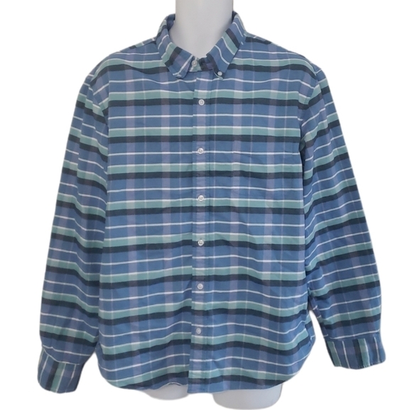 𝅺J.Crew Slim Plaid  Regular Preppy Heritage Business Flex oxford Shirt - Men's - Picture 2 of 8
